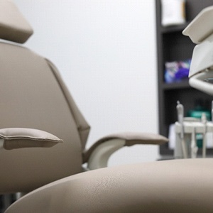 Empty dental chair at Cigna dentist in Michigan City