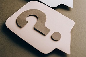 Cards with question marks