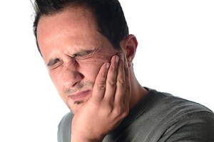 Man with a toothache