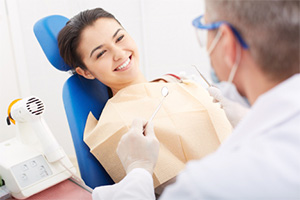 smiling dental patient