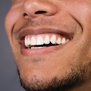 Close-up of an attractive smile